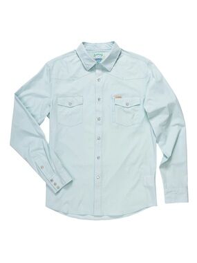 Sendoro Provisions Confluence Light Blue Men's Long-Sleeve Western Shirt